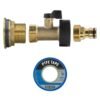 Water Butt Brass Kit 1" with Brass Valve + Quick Connect