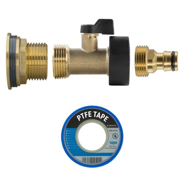 Water butt brass kit 1″ with brass valve + quick connect and – rainwater harvesting kit uk new arrivals free shipping 21