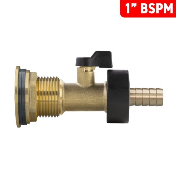Water butt brass kit 1 inch with brass valve + 13mm barb and – rainwater harvesting kit uk water butt kits free shipping 17