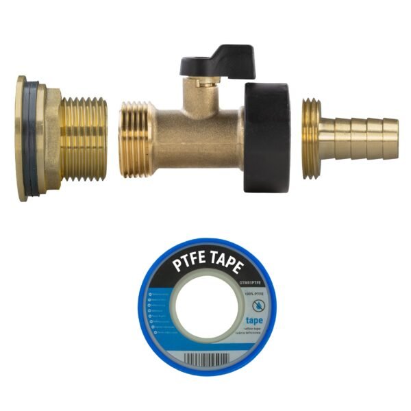 Water butt brass kit 1 inch with brass valve + 13mm barb and – rainwater harvesting kit uk water butt kits free shipping 19