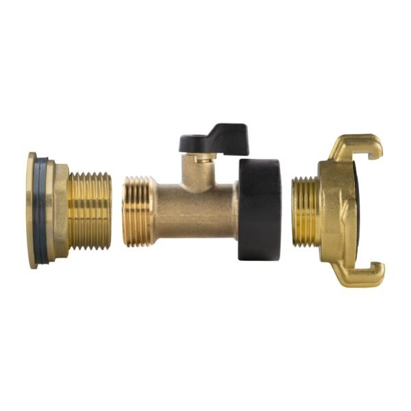 Water butt brass kit 1″ with brass valve + geka and drill – rainwater harvesting kit uk new arrivals free shipping 17