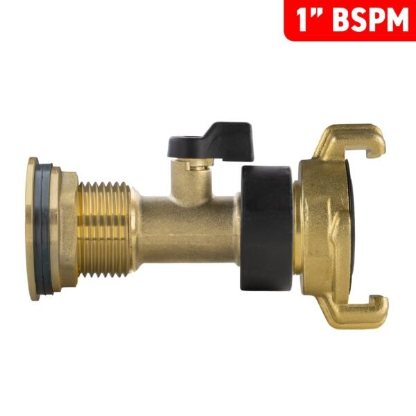Water butt brass kit 1″ with brass valve + geka and drill – rainwater harvesting kit uk new arrivals free shipping 19