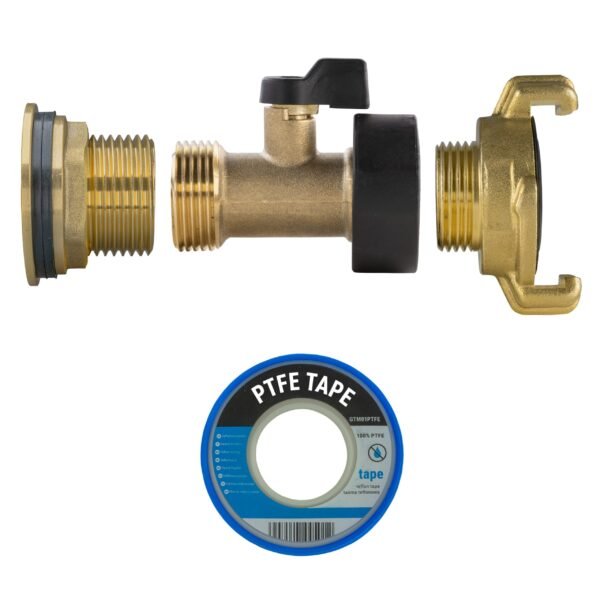 Water butt brass kit 1″ with brass valve + geka and drill – rainwater harvesting kit uk new arrivals free shipping 21