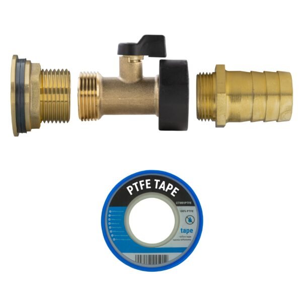 Water butt brass kit 1 inch with brass valve + 25mm barb and – rainwater harvesting kit uk water butt kits free shipping 19