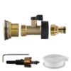 Water butt brass kit 1″ with brass valve + quick connect and – rainwater harvesting kit uk new arrivals free shipping 25