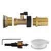 Water butt brass kit 1 inch with brass valve + 25mm barb and – rainwater harvesting kit uk water butt kits free shipping 23