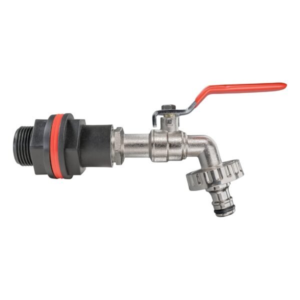 Water butt kit 3/4 inch with quick connect lever tap and drill – rainwater harvesting kit uk water butt kits free shipping 5