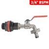 Water butt kit 3/4 inch with quick connect lever tap and drill – rainwater harvesting kit uk water butt kits free shipping 35