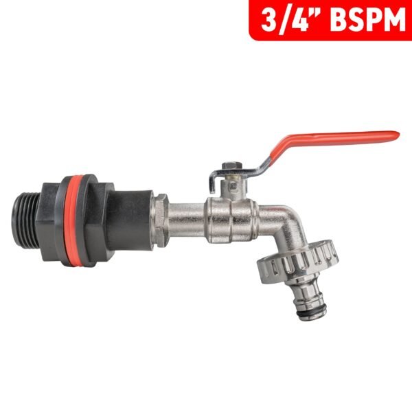 Water butt kit 3/4 inch with quick connect lever tap and drill – rainwater harvesting kit uk water butt kits free shipping 17