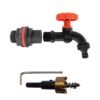 Water Butts Kit 3/4″ PP Black Tap and Drill Bit New Arrivals Free Shipping 37