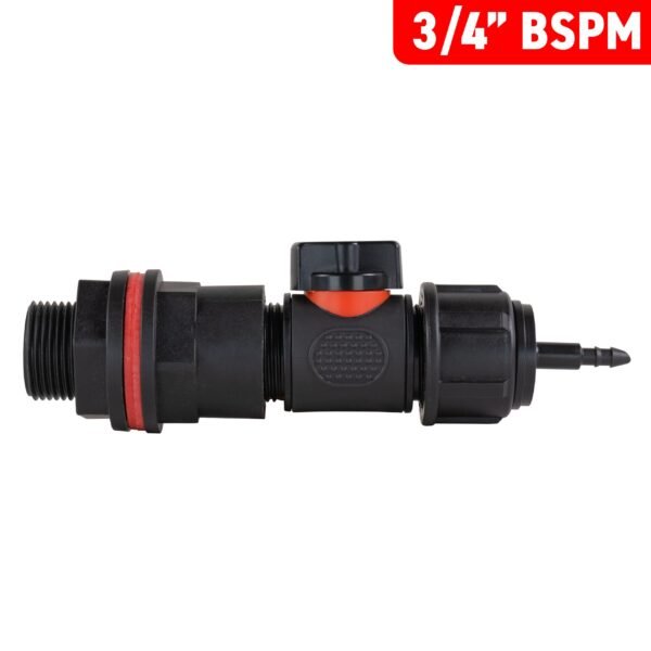 Water butt kit 3/4 inch with in-line valve + 4mm micro barb – rainwater harvesting kit uk water butt kits free shipping 13