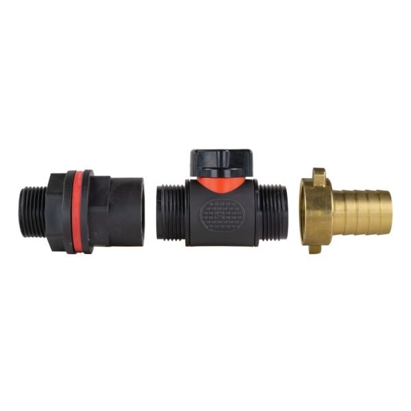 Water butt kit 3/4 inch with in-line valve + 19mm brass barb – rainwater harvesting kit uk water butt kits free shipping 11