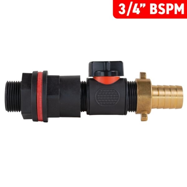Water butt kit 3/4 inch with in-line valve + 19mm brass barb – rainwater harvesting kit uk water butt kits free shipping 13