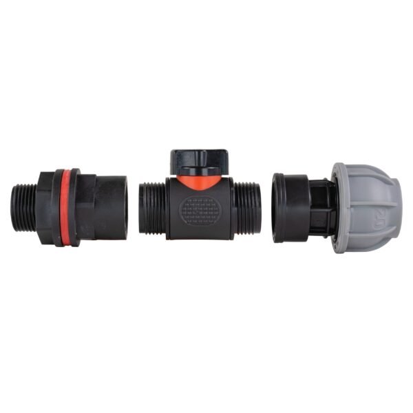 Water butt kit 3/4 inch with in-line valve + 25mm mdpe joiner and drill bit – rainwater harvesting kit uk water butt kits free shipping 11