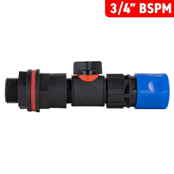 Water Butt Kit 3/4″ with In-Line Valve + Female Quick New Arrivals Free Shipping 15
