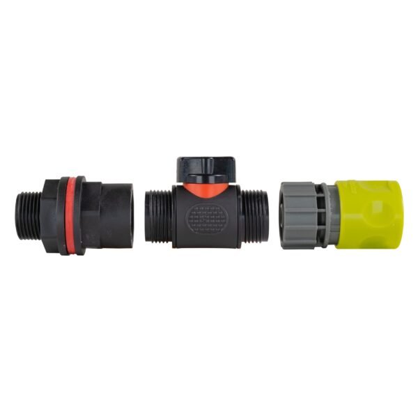 Water butt kit 3/4 inch with in-line valve + female quick – rainwater harvesting kit uk, lime, with drill bit water butt kits free shipping 11