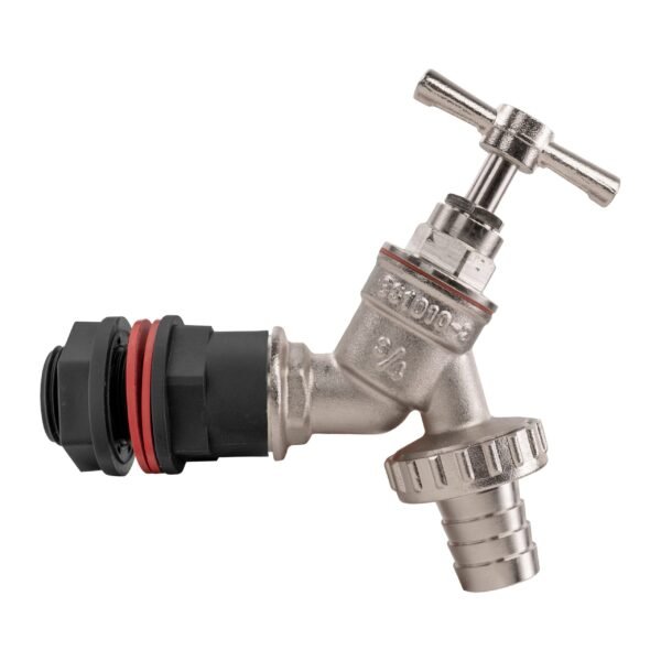 Water butt kit 3/4 inch with nickel plated barbed tap and drill – rainwater harvesting kit uk water butt kits free shipping 5