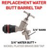 Water butt kit 3/4 inch with nickel plated barbed tap and drill – rainwater harvesting kit uk water butt kits free shipping 31