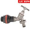 Water Butt Kit 3/4″ with Nickel Plated Quick Connect Tap and Water Butt Kits Free Shipping 25