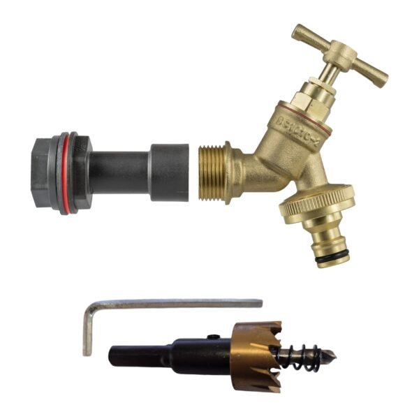 Water Butt Extension Kit 1/2" with Brass Quick Connect Tap
