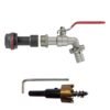 Water butt extension kit 1/2 inch with barbed lever tap – rainwater harvesting kit uk water butt kits free shipping 19