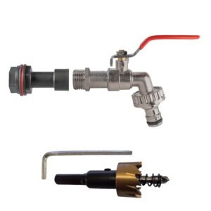 Water Butt Extension Kit 1/2" with Quick Connect Lever Tap