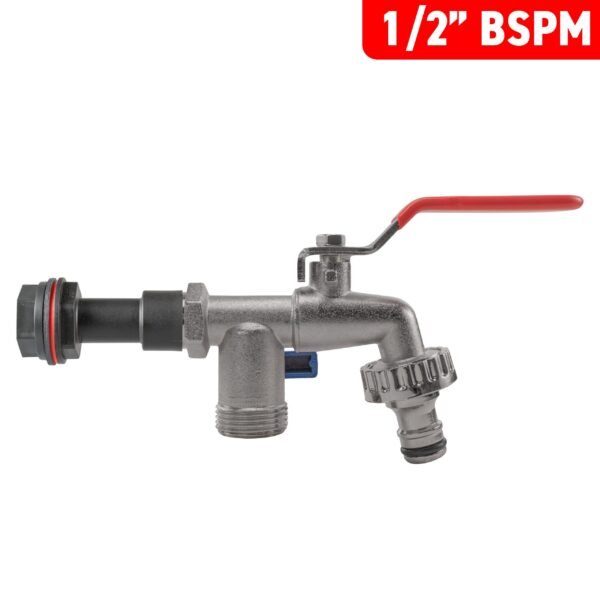 Water butt extension kit 1/2 inch with double tap and drill bit – rainwater harvesting kit uk water butt kits free shipping 15