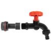 Water Butt Extension Kit 1/2" with Black Dial Tap and Drill