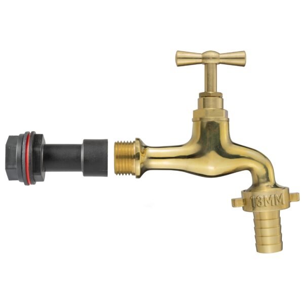 Water Butt Extension Kit 1/2" with 13mm Barbed Polished