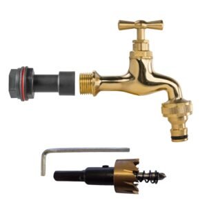 Water Butt Extension Kit 1/2" with Quick Connect Polished