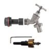 Water butt extension kit 1/2 inch with nickel plated barbed tap and drill bit – rainwater harvesting kit uk water butt kits free shipping 23