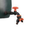 Water butt extension kit 1/2 inch with black dial tap + two-way – rainwater harvesting kit uk water butt kits free shipping 25