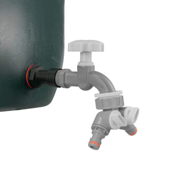 Water Butt Extension Kit 1/2″ with Grey Dial Tap + Two-Way Water Butt Kits Free Shipping 9