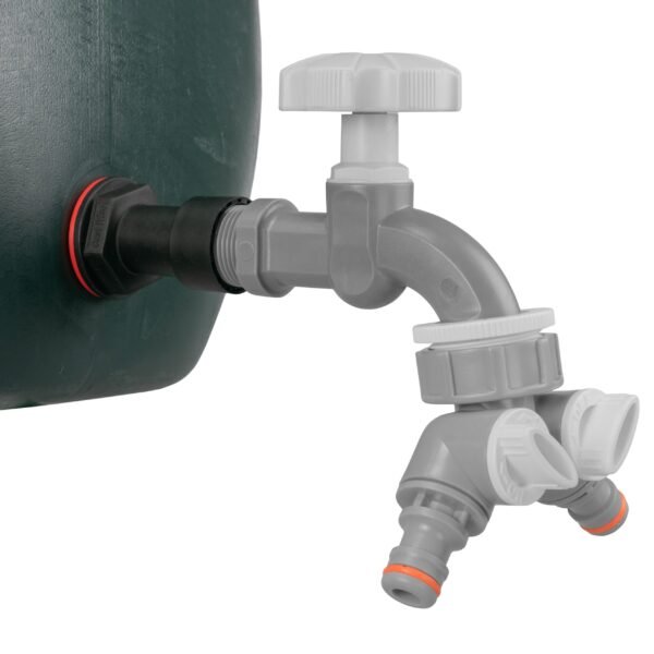 Water Butt Extension Kit 1/2″ with Grey Dial Tap + Two-Way Water Butt Kits Free Shipping 9