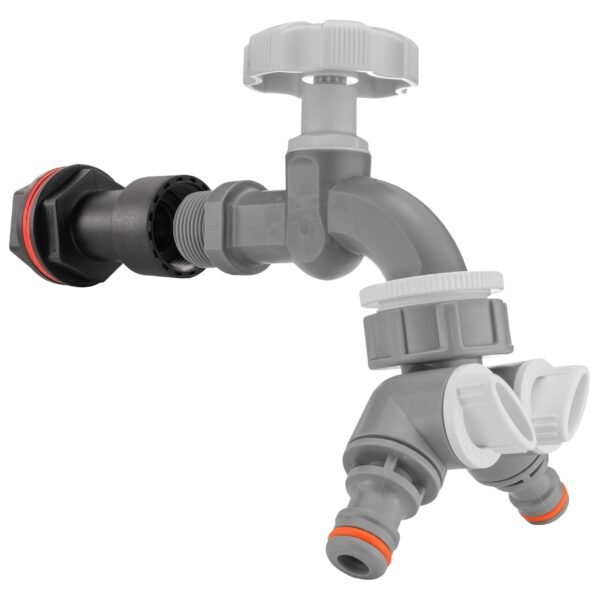 Water Butt Extension Kit 1/2″ with Grey Dial Tap + Two-Way Water Butt Kits Free Shipping 7