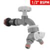 Water Butt Extension Kit 1/2″ with Grey Dial Tap + Two-Way Water Butt Kits Free Shipping 45