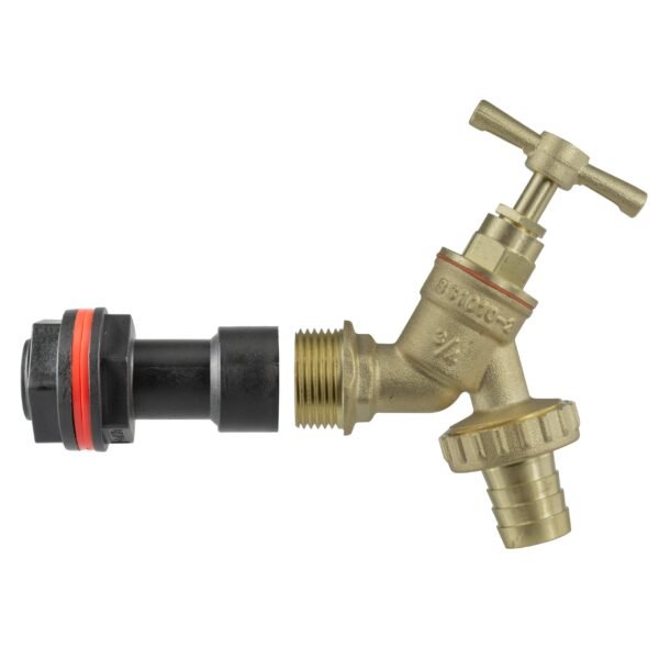 Water Butt Extension Kit 3/4" with Brass Barbed Tap and