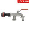 Water Butt Extension Kit 3/4" with Double Tap and Drill Bit