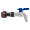 Water butt extension kit 3/4 inch with white pvc tap and drill – rainwater harvesting kit uk water butt kits free shipping 17