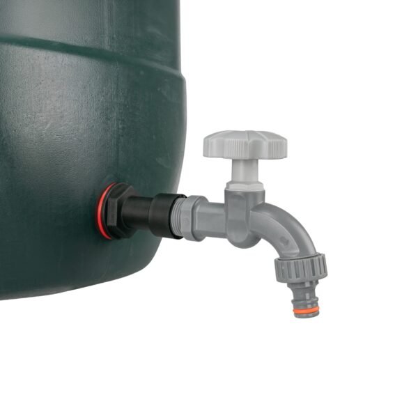Water Butt Extension Kit 3/4″ with Grey Dial Tap and Drill Water Butt Kits Free Shipping 9