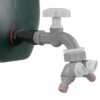 Water butt extension kit 3/4″ with grey dial tap + two-way – rainwater harvesting kit uk new arrivals free shipping 33