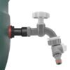Water butt extension kit 3/4″ with grey dial tap + two-way – rainwater harvesting kit uk new arrivals free shipping 35