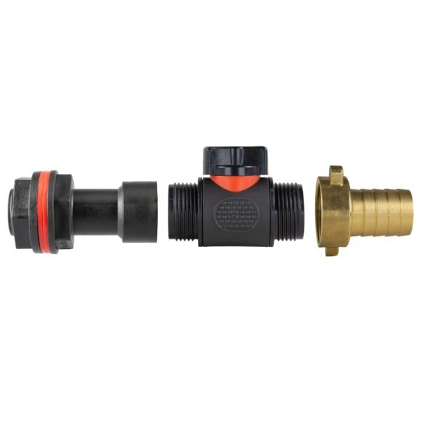 Water butt extension kit 3/4 inch with in-line valve + brass – rainwater harvesting kit uk water butt kits free shipping 11