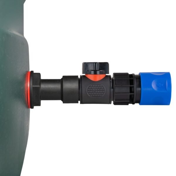 Water butt extension kit 3/4 inch with in-line valve + female, blue with drill bit – rainwater harvesting kit uk water butt kits free shipping 7