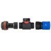 Water butt extension kit 3/4 inch with in-line valve + female, blue with drill bit – rainwater harvesting kit uk water butt kits free shipping 27