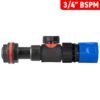 Water butt extension kit 3/4 inch with in-line valve + female, blue with drill bit – rainwater harvesting kit uk water butt kits free shipping 31