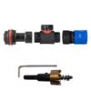 Water butt extension kit 3/4 inch with in-line valve + female, blue with drill bit – rainwater harvesting kit uk water butt kits free shipping 19