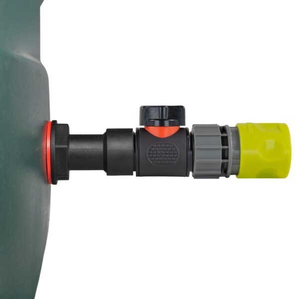 Water butt extension kit 3/4 inch with in-line valve + female, lime green with drill bit – rainwater harvesting kit uk water butt kits free shipping 7