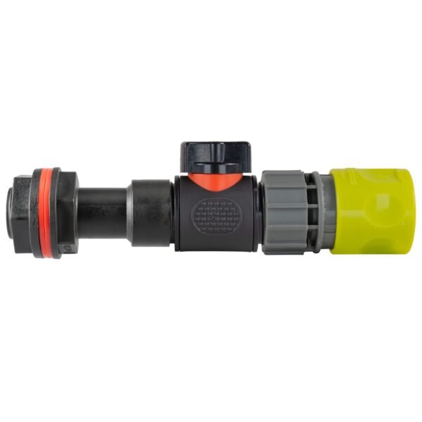 Water butt extension kit 3/4 inch with in-line valve + female, lime green with drill bit – rainwater harvesting kit uk water butt kits free shipping 9