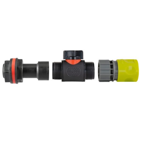 Water butt extension kit 3/4 inch with in-line valve + female, lime – rainwater harvesting kit uk water butt kits free shipping 9